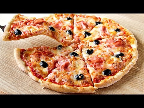 Cómo hacer PIZZA CASERA RÁPIDA con masa de pizza sin reposo