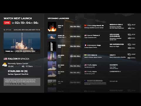 [EN VIVO] Programa de lanzamiento de cohetes: NASA, SpaceX, ULA, BlueOrigin | Calendario espacial 24/7 Cuenta regresiva + Chat
