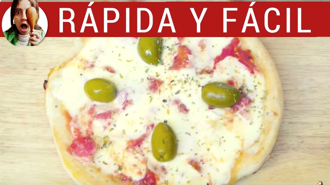 Masa para pizza SIN horno y SIN levadura: receta de pizza fácil y rápida,