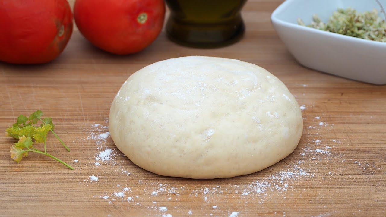 Masa De Pizza Casera Con Levadura Fresca Mostrar