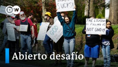 Seguidores de Trump rompen el confinamiento