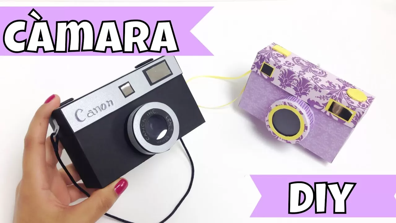 Caja en forma de cámara FACILmanualidadesscrapbook
