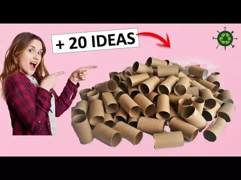 + DE 20 MANUALIDADES GENIALES CON ROLLOS DE PAPEL HIGIÉNICO (RECICLAJE)