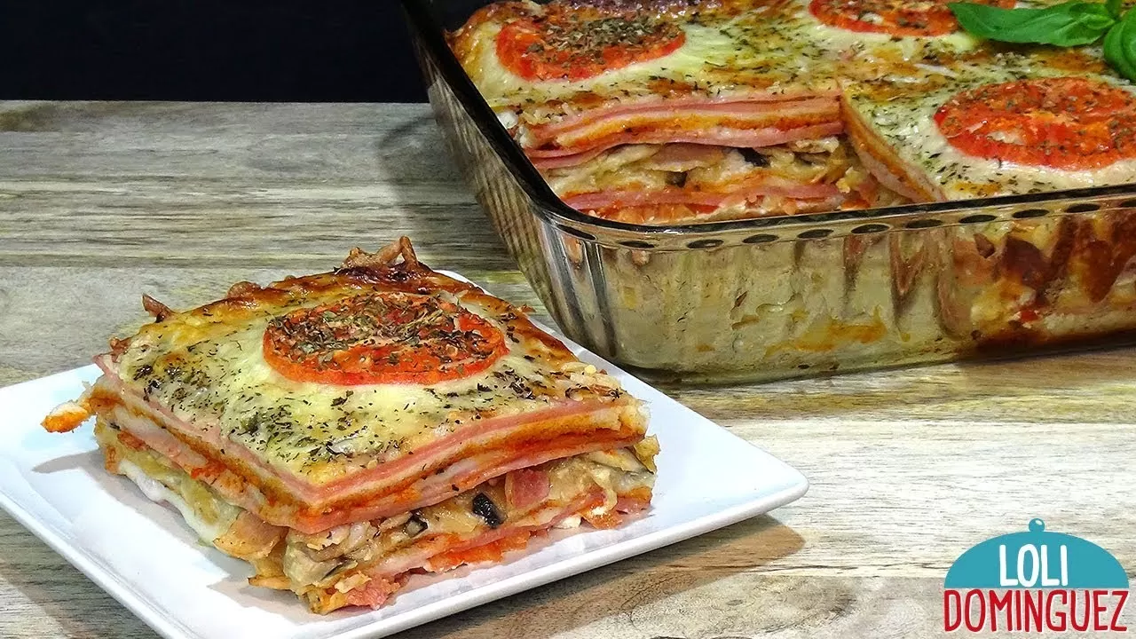 PASTEL CON PAN DE MOLDE AL HORNO O SANDWICHÓN AL HORNO. Loli Domínguez. Recetas paso a paso.