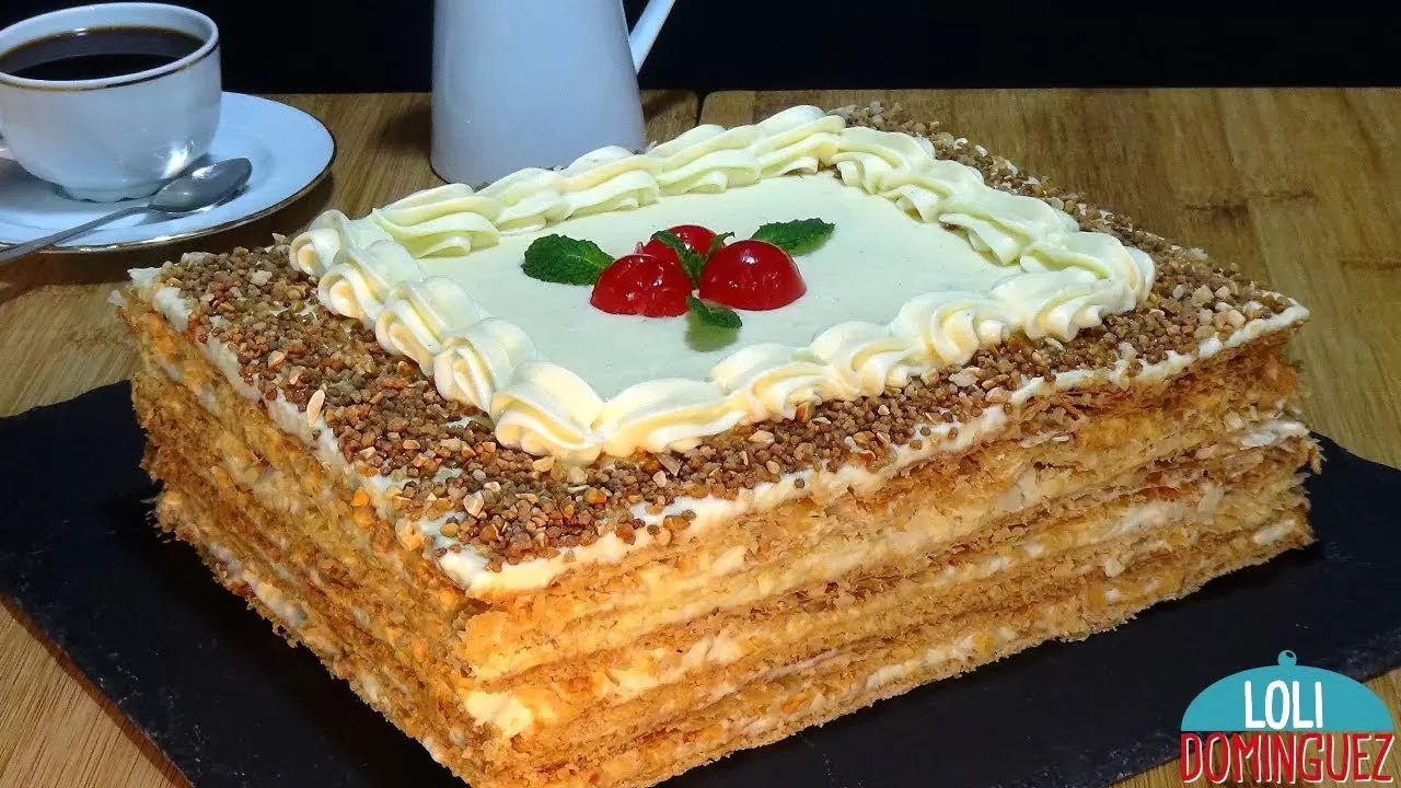 TARTA IMPERIO. ¡Milhojas de hojaldre con crema que es una delicia total! Loli Domínguez. Recetas