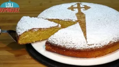 Tarta de Santiago fácil (Tarta de almendras) SIN GLUTEN Y SIN LACTOSA – Loli Domínguez