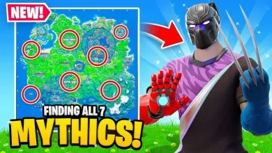 ¡Encontré las 7 armas míticas en UN juego! (Fortnite)