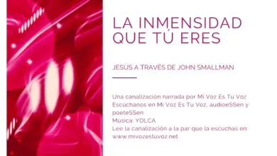 LA INMENSIDAD QUE TÚ ERES – Jesús a través de John Smallman | Canalización
